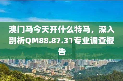 澳門馬今天開什么特馬，深入剖析QM88.87.31專業(yè)調(diào)查報告