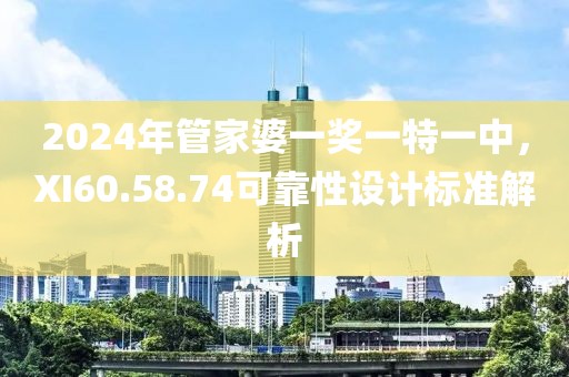 2024年管家婆一獎(jiǎng)一特一中，XI60.58.74可靠性設(shè)計(jì)標(biāo)準(zhǔn)解析