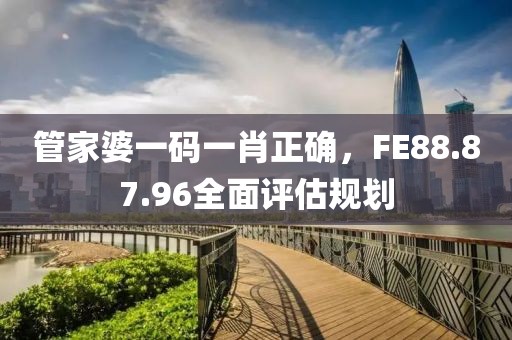 管家婆一碼一肖正確，F(xiàn)E88.87.96全面評估規(guī)劃