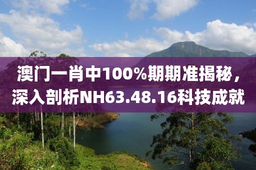 澳門(mén)一肖中100%期期準(zhǔn)揭秘，深入剖析NH63.48.16科技成就