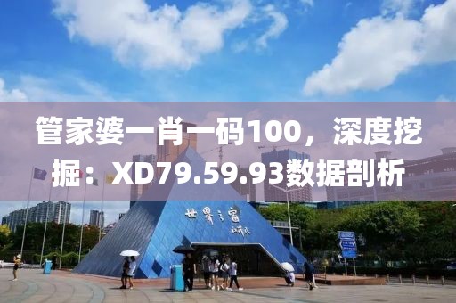 管家婆一肖一碼100，深度挖掘：XD79.59.93數(shù)據(jù)剖析