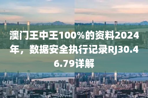 澳門(mén)王中王100%的資料2024年，數(shù)據(jù)安全執(zhí)行記錄RJ30.46.79詳解