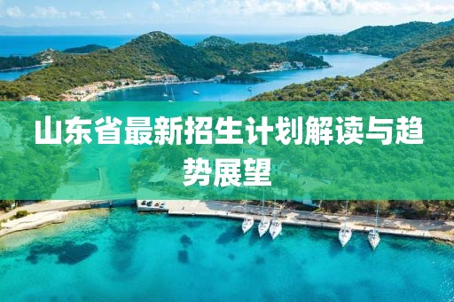 山東省最新招生計(jì)劃解讀與趨勢展望