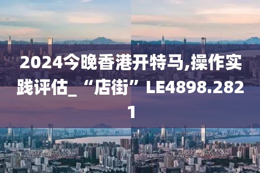 2024今晚香港開特馬,操作實踐評估_“店街”LE4898.2821