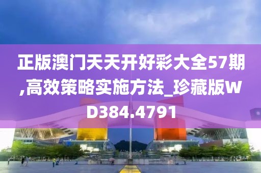 正版澳門天天開好彩大全57期,高效策略實施方法_珍藏版WD384.4791