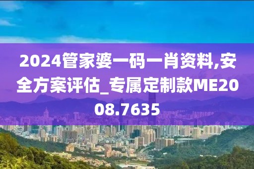 2024管家婆一碼一肖資料,安全方案評估_專屬定制款ME2008.7635