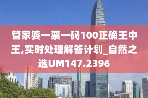 管家婆一票一碼100正確王中王,實時處理解答計劃_自然之選UM147.2396