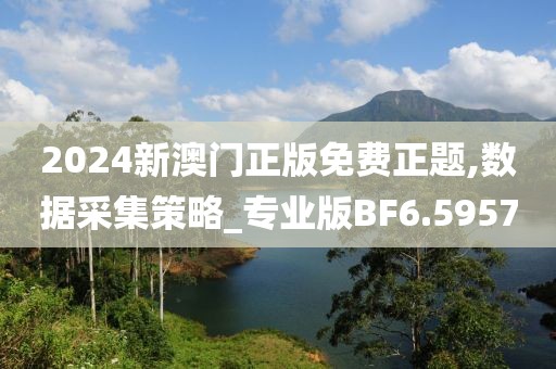 2024新澳門正版免費(fèi)正題,數(shù)據(jù)采集策略_專業(yè)版BF6.5957