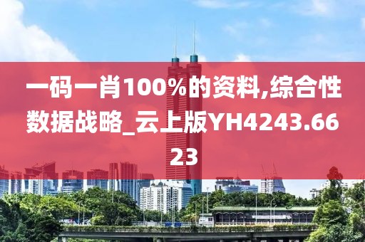 一碼一肖100%的資料,綜合性數(shù)據(jù)戰(zhàn)略_云上版YH4243.6623