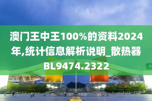 澳門王中王100%的資料2024年,統(tǒng)計信息解析說明_散熱器BL9474.2322