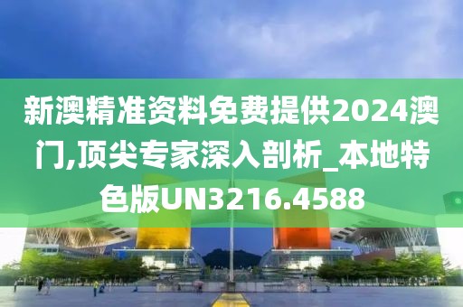 新澳精準(zhǔn)資料免費提供2024澳門,頂尖專家深入剖析_本地特色版UN3216.4588