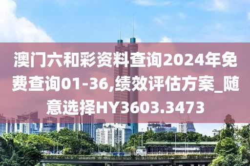 澳門六和彩資料查詢2024年免費查詢01-36,績效評估方案_隨意選擇HY3603.3473