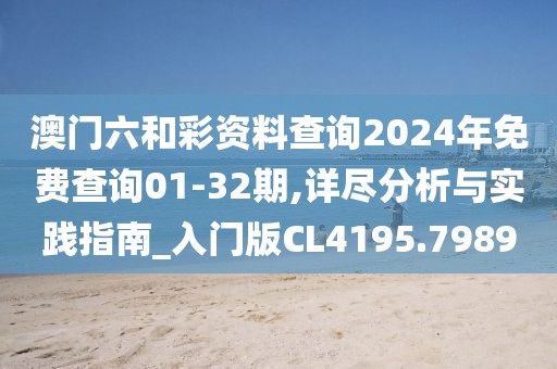 澳門六和彩資料查詢2024年免費(fèi)查詢01-32期,詳盡分析與實(shí)踐指南_入門版CL4195.7989