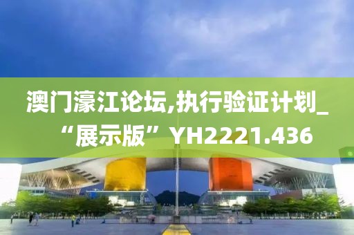 澳門(mén)濠江論壇,執(zhí)行驗(yàn)證計(jì)劃_“展示版”YH2221.436