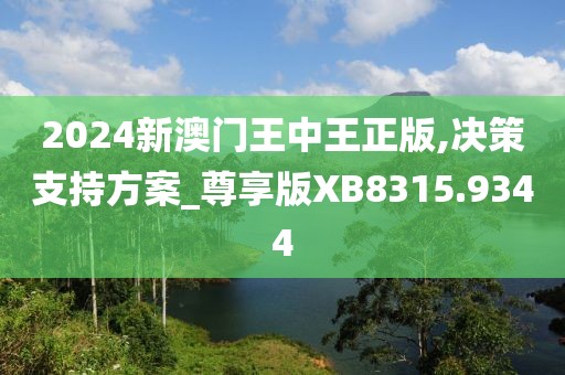 2024新澳門(mén)王中王正版,決策支持方案_尊享版XB8315.9344