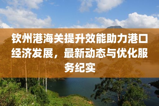 欽州港海關(guān)提升效能助力港口經(jīng)濟發(fā)展，最新動態(tài)與優(yōu)化服務(wù)紀(jì)實