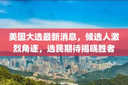 美國大選最新消息，候選人激烈角逐，選民期待揭曉勝者