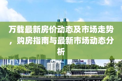 萬載最新房價動態(tài)及市場走勢，購房指南與最新市場動態(tài)分析