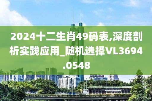 2024十二生肖49碼表,深度剖析實踐應(yīng)用_隨機選擇VL3694.0548