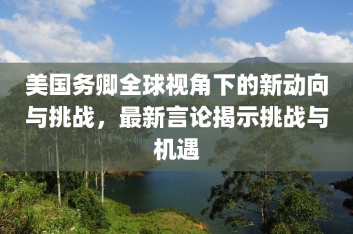 美國務(wù)卿全球視角下的新動(dòng)向與挑戰(zhàn)，最新言論揭示挑戰(zhàn)與機(jī)遇