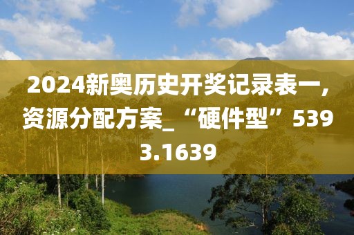 2024新奧歷史開獎記錄表一,資源分配方案_“硬件型”5393.1639