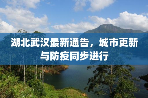 湖北武漢最新通告，城市更新與防疫同步進(jìn)行