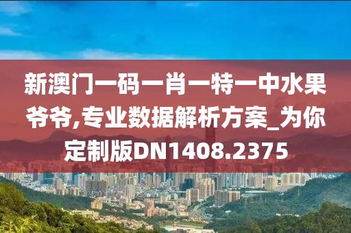 新澳門一碼一肖一特一中水果爺爺,專業(yè)數(shù)據(jù)解析方案_為你定制版DN1408.2375