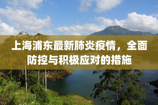 上海浦東最新肺炎疫情，全面防控與積極應對的措施