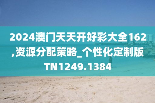 2024澳門天天開好彩大全162,資源分配策略_個(gè)性化定制版TN1249.1384