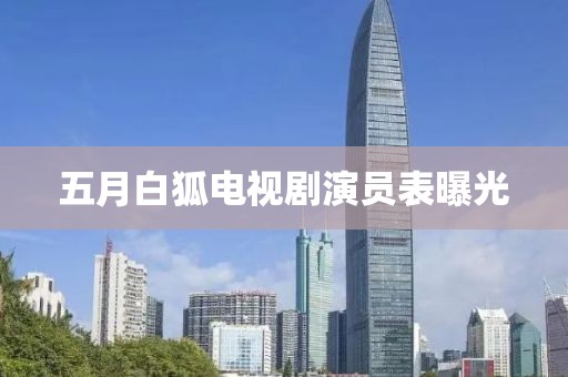五月白狐電視劇演員表曝光