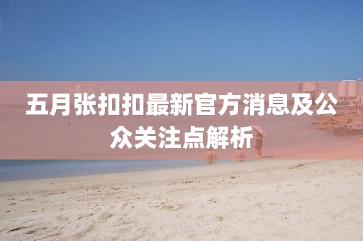 五月張扣扣最新官方消息及公眾關(guān)注點解析