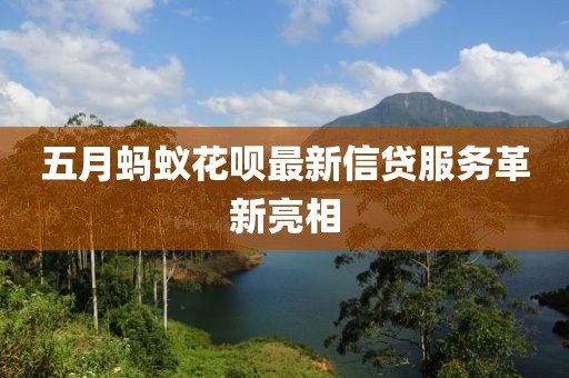 五月螞蟻花唄最新信貸服務(wù)革新亮相