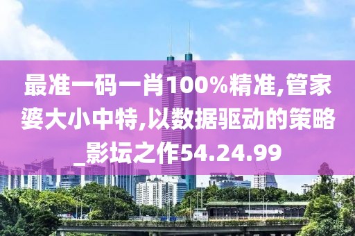 最準(zhǔn)一碼一肖100%精準(zhǔn),管家婆大小中特,以數(shù)據(jù)驅(qū)動(dòng)的策略_影壇之作54.24.99