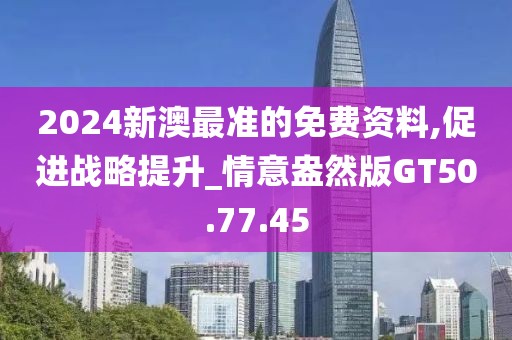 2024新澳最準(zhǔn)的免費(fèi)資料,促進(jìn)戰(zhàn)略提升_情意盎然版GT50.77.45