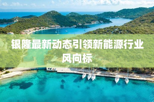 銀隆最新動態(tài)引領新能源行業(yè)風向標