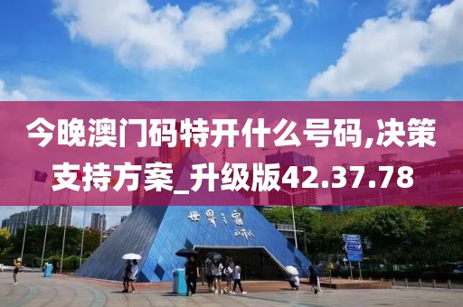 今晚澳門碼特開什么號碼,決策支持方案_升級版42.37.78