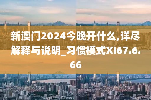 新澳門2024今晚開什么,詳盡解釋與說明_習慣模式XI67.6.66