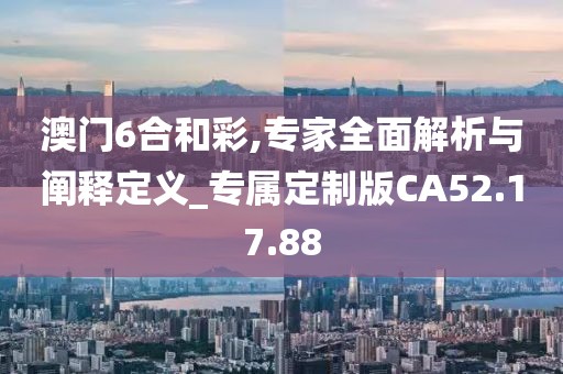 澳門6合和彩,專家全面解析與闡釋定義_專屬定制版CA52.17.88