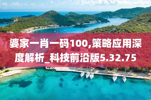 婆家一肖一碼100,策略應用深度解析_科技前沿版5.32.75