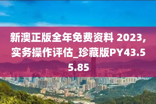 新澳正版全年免費(fèi)資料 2023,實(shí)務(wù)操作評(píng)估_珍藏版PY43.55.85