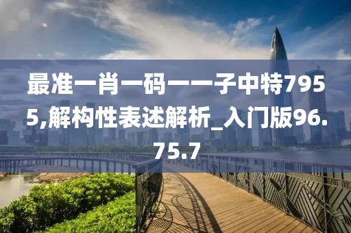 最準(zhǔn)一肖一碼一一子中特7955,解構(gòu)性表述解析_入門(mén)版96.75.7