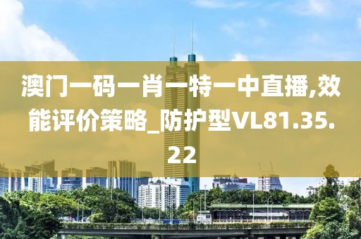 澳門一碼一肖一特一中直播,效能評價策略_防護型VL81.35.22