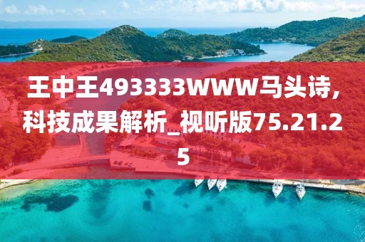 王中王493333WWW馬頭詩(shī),科技成果解析_視聽(tīng)版75.21.25