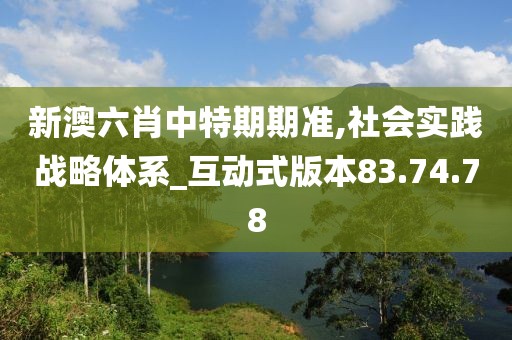 新澳六肖中特期期準,社會實踐戰(zhàn)略體系_互動式版本83.74.78