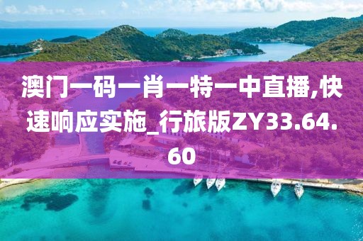 澳門一碼一肖一特一中直播,快速響應實施_行旅版ZY33.64.60