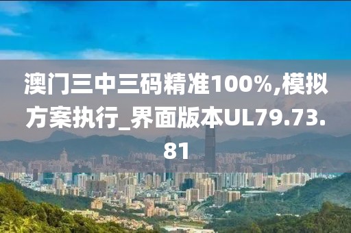 澳門三中三碼精準(zhǔn)100%,模擬方案執(zhí)行_界面版本UL79.73.81