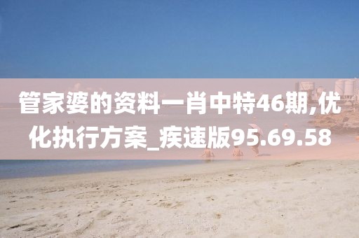 管家婆的資料一肖中特46期,優(yōu)化執(zhí)行方案_疾速版95.69.58