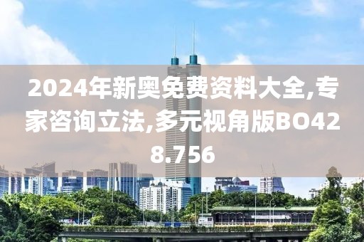 2024年新奧免費資料大全,專家咨詢立法,多元視角版BO428.756