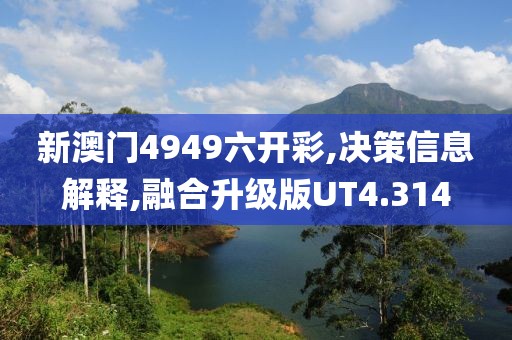 新澳門4949六開(kāi)彩,決策信息解釋,融合升級(jí)版UT4.314