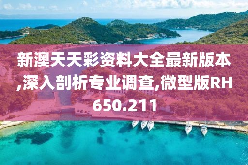 新澳天天彩資料大全最新版本,深入剖析專業(yè)調查,微型版RH650.211